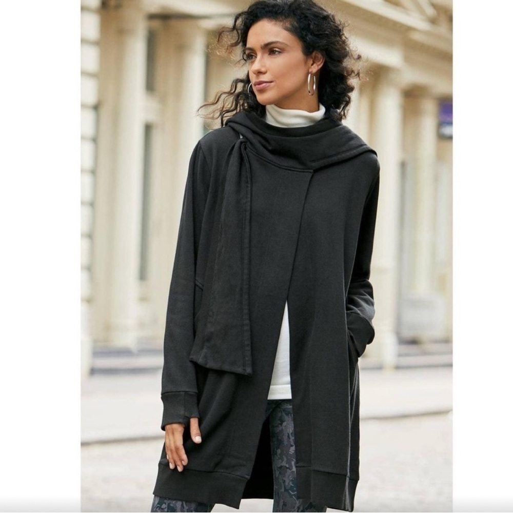 NWT Soft Surroundings Go Lively Bestow Travel Hooded Cardigan - Picture 5 of 12